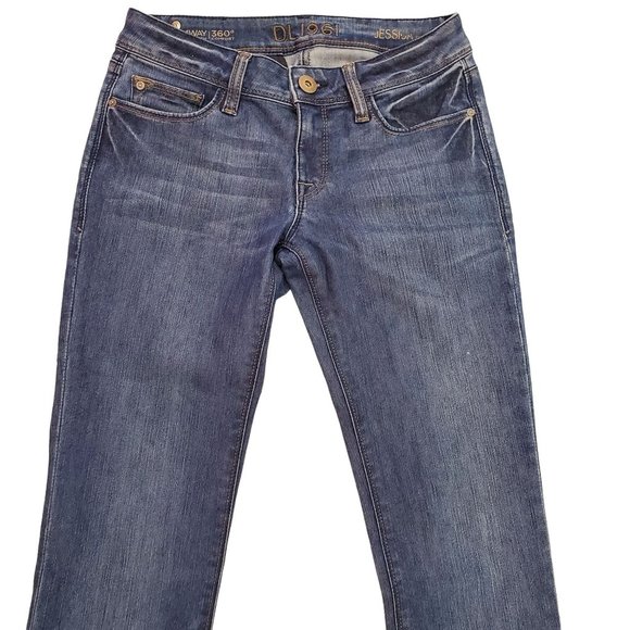 DL1961 - Jessica Crest Blue Wash Skinny Jeans - Picture 5 of 13